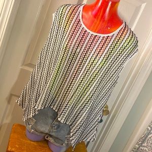 BEULAH Fishnet Mesh Top